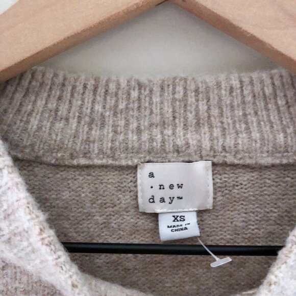 NWOT A New Day Women's Crewneck Knit Tunic Pullover Sweater - Picture 2 of 5